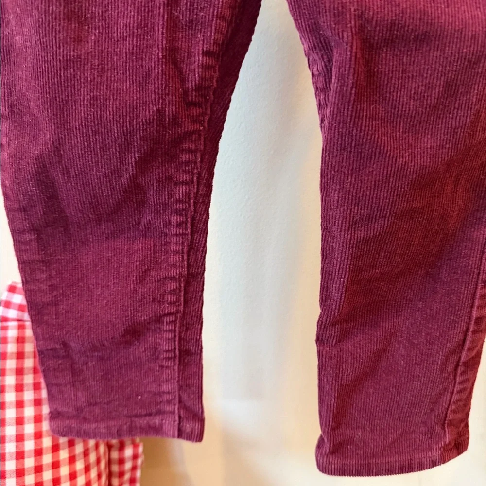 Cat & Jack Toddler Girl Skinny Burgundy FALL Corduroy Pants Size 2T